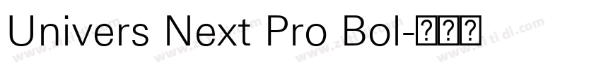 Univers Next Pro Bol字体转换